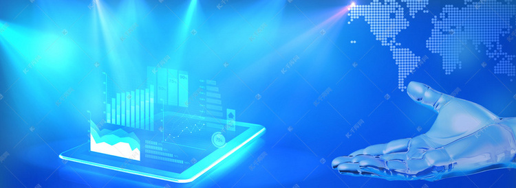 炫酷科技感信息技術(shù)地圖背景